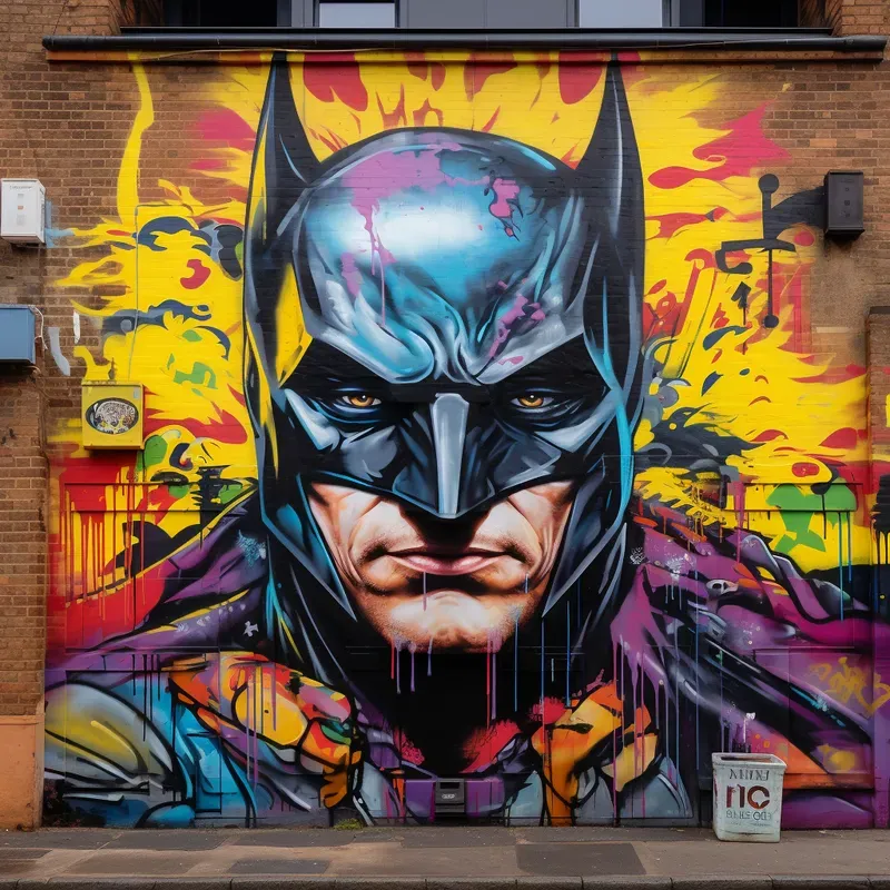 Street Art Iconic Graffiti Mural