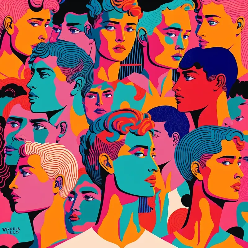 Colored Group Illustrations
