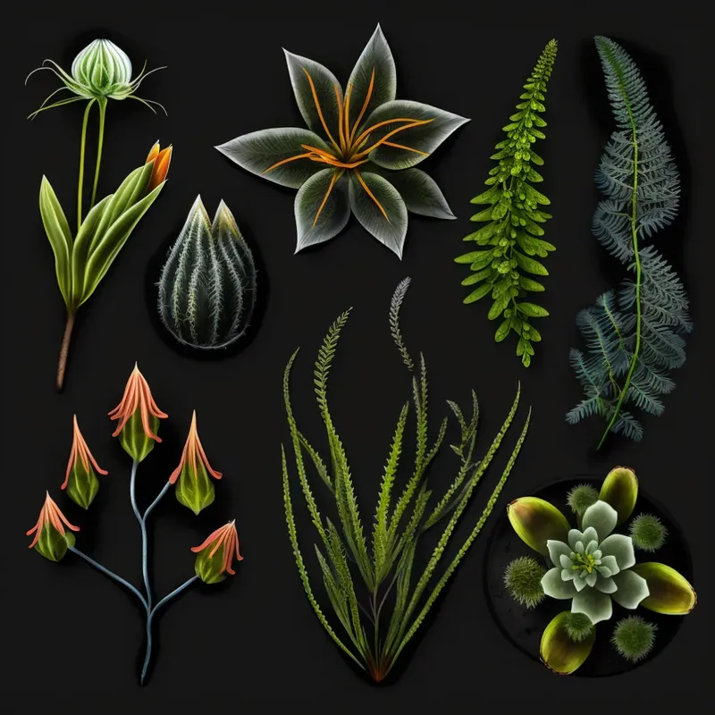 Botanical Samples Top Views