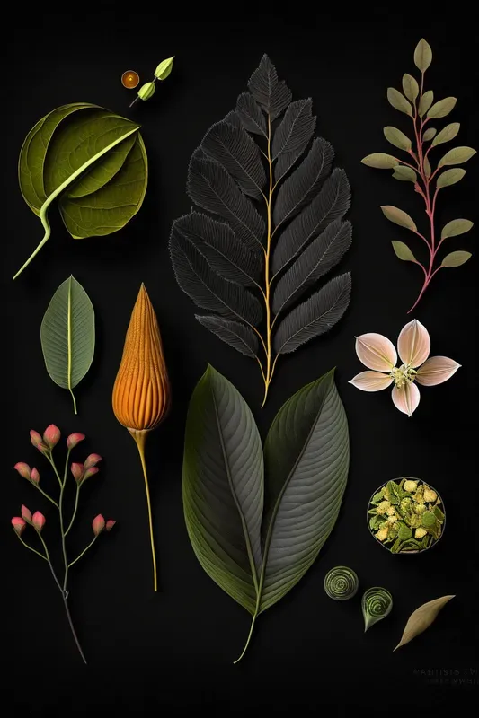 Botanical Samples Top Views