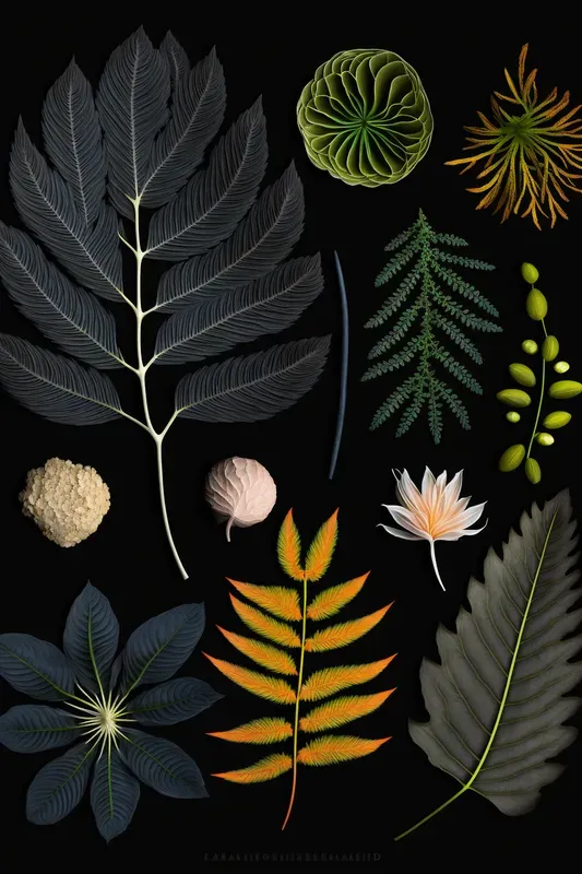 Botanical Samples Top Views