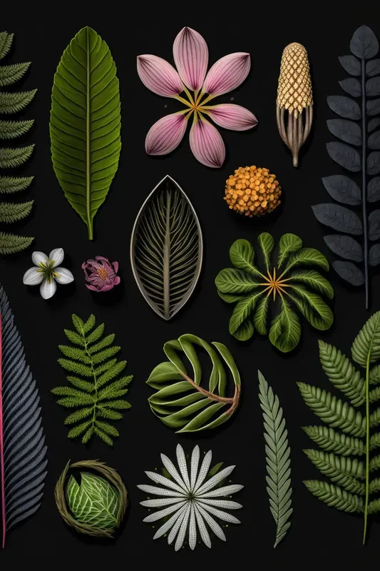 Botanical Samples Top Views