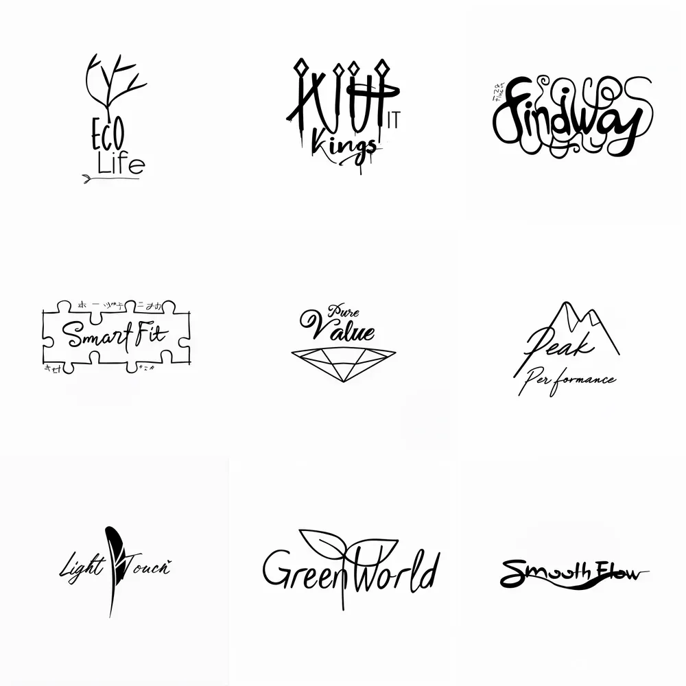 Creative Designer Logos With Your Texts