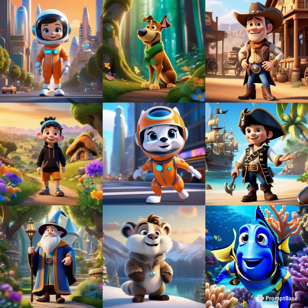 3D Pixar Style Cartoons