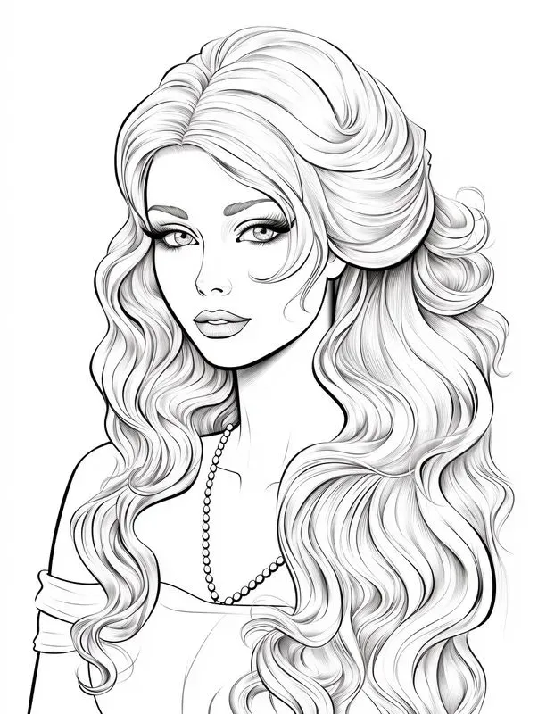 Barbie Colouring Pages