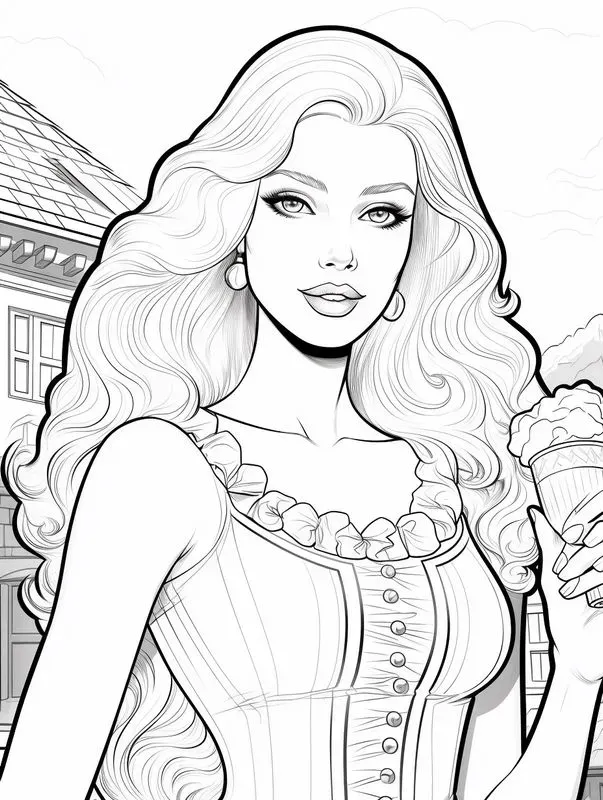 Barbie Colouring Pages