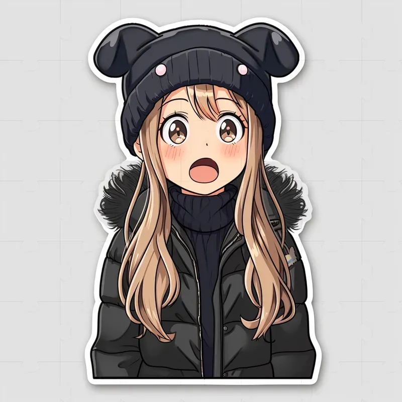 Kawaii Stickers Cute Girls