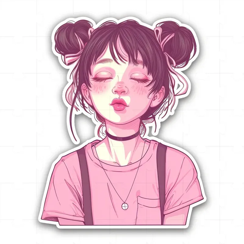 Kawaii Stickers Cute Girls