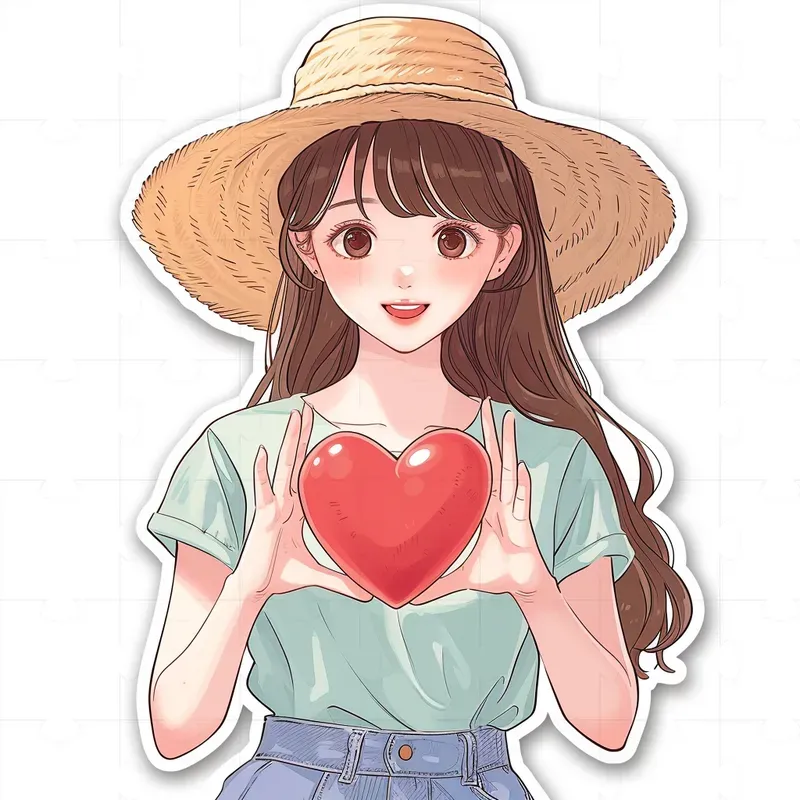 Kawaii Stickers Cute Girls