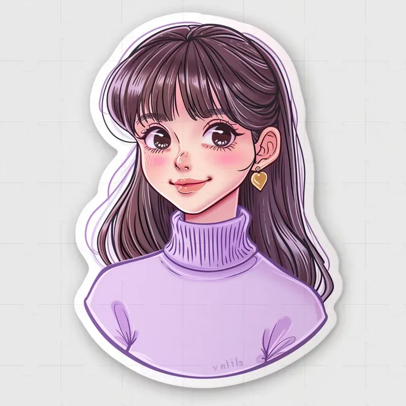 Kawaii Stickers Cute Girls