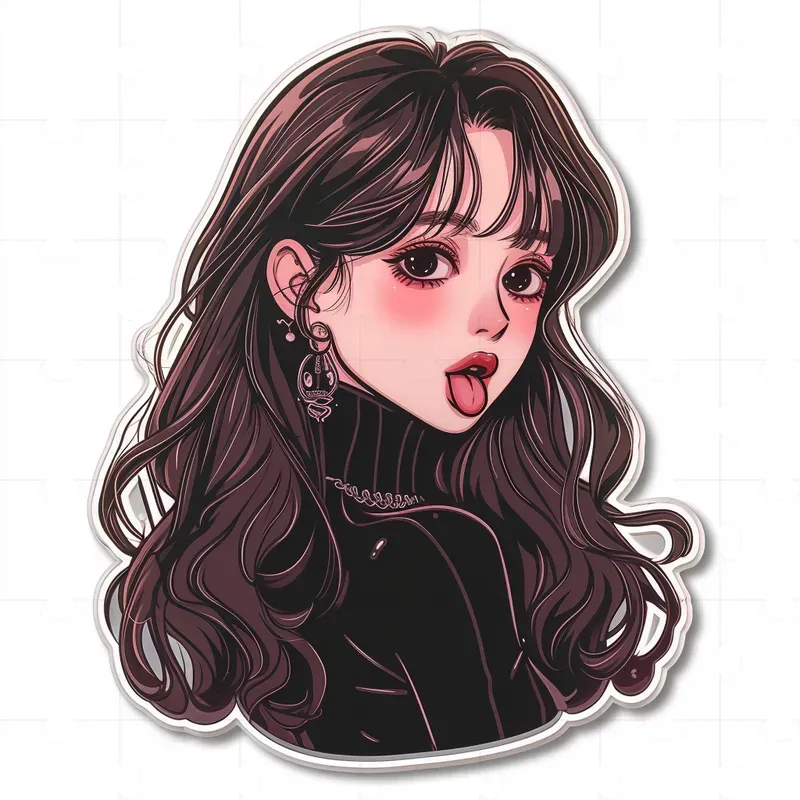Kawaii Stickers Cute Girls