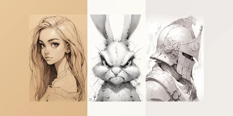Sketch Art In Anime generated by undefined