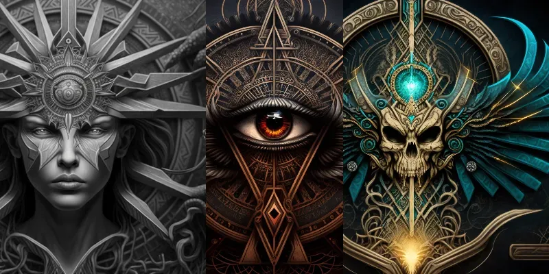 Large Technical Drawings Mind Melds generated by undefined