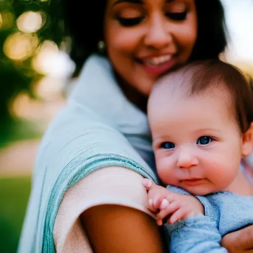 Customer Persona Portrait Of Mother And Baby
