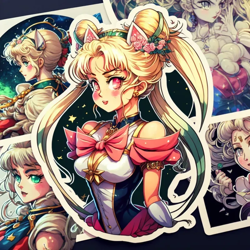 Anime Heroes Stickers