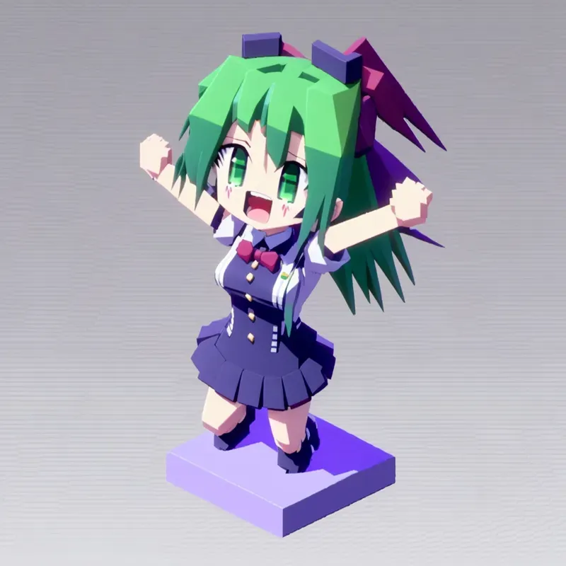 Voxel Anime Girls