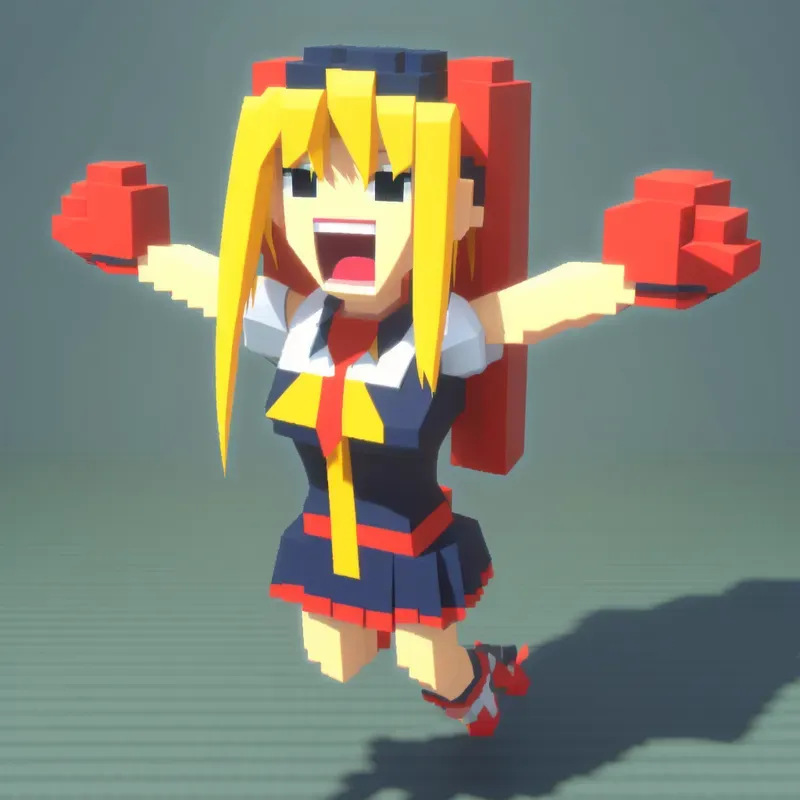 Voxel Anime Girls