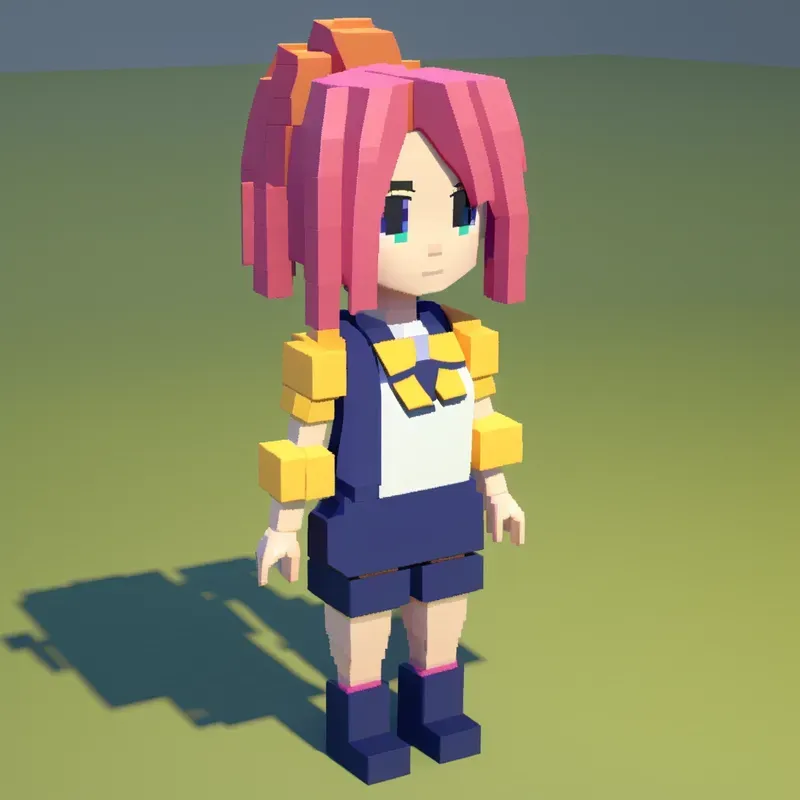 Voxel Anime Girls
