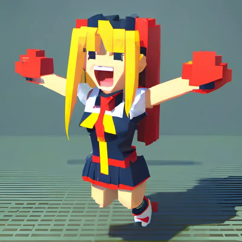 Voxel Anime Girls
