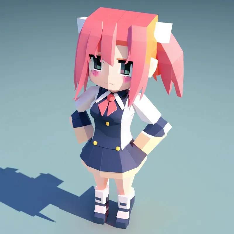 Voxel Anime Girls