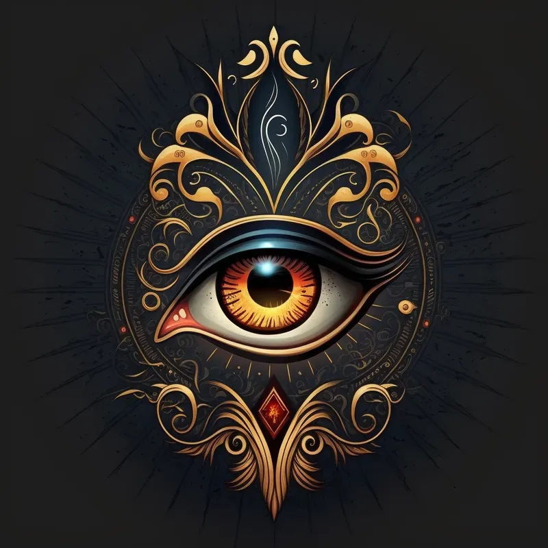 Geometric Eye Logo Art