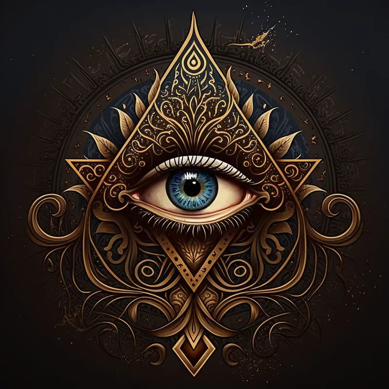 Geometric Eye Logo Art