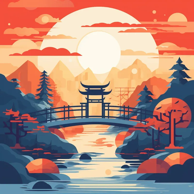 Ancient Chinese Landscape Painting Style