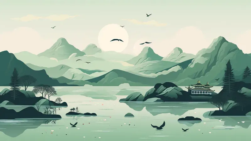 Ancient Chinese Landscape Painting Style