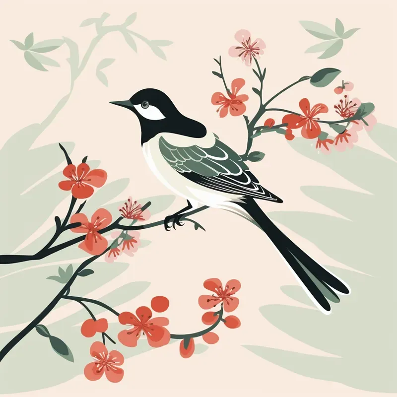 Ancient Chinese Meticulous Flowerandbis