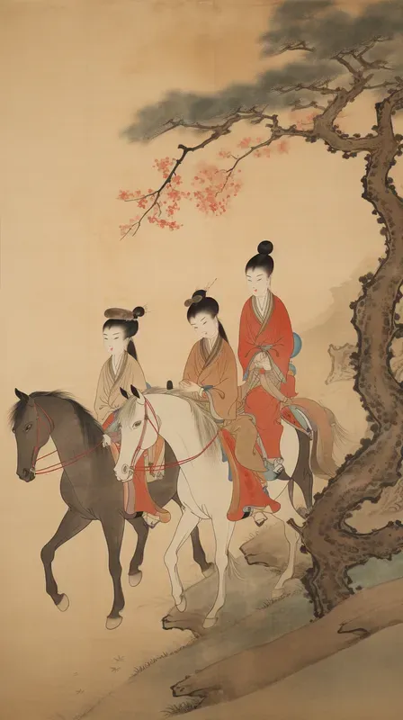 Chinese Traditional Paintings Of Ladies