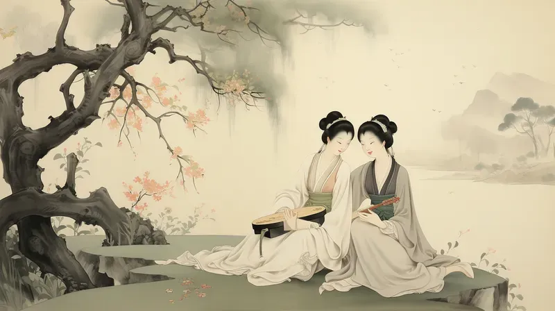 Chinese Traditional Paintings Of Ladies