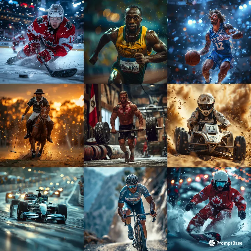 Realistic Sports Action Shots