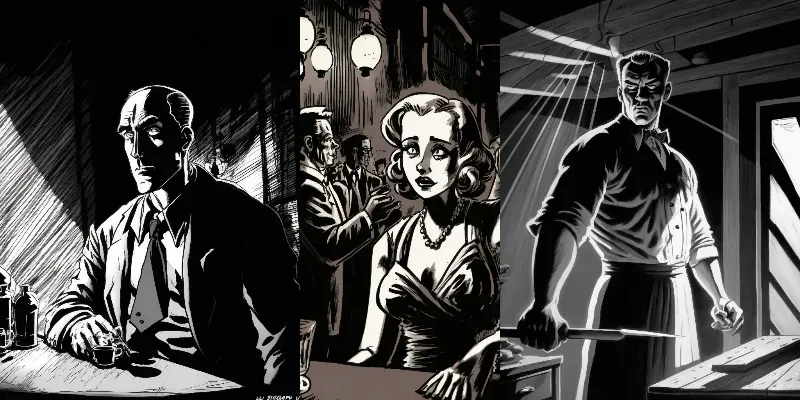 Film Noir Comics generated by undefined