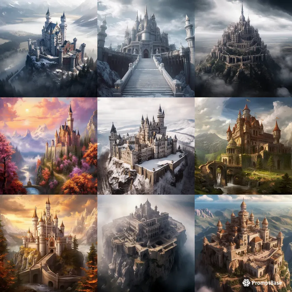 Detailed Fantasy Castles