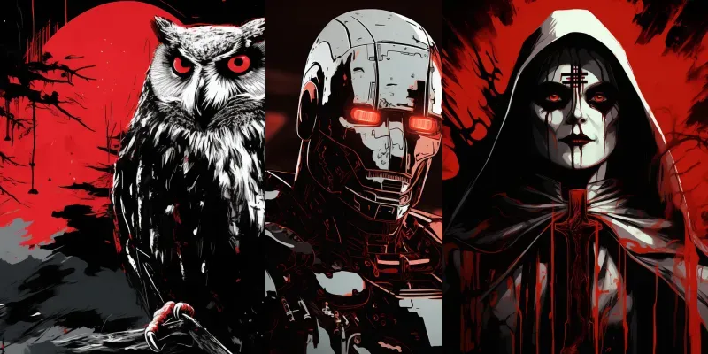 Noir Comic Style Characters generated by undefined