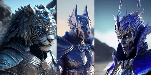 Crystal Portrait Characters generated by midjourney