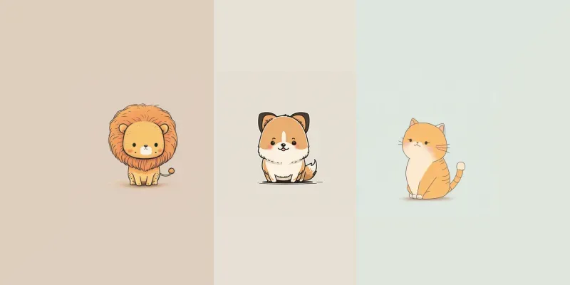 Chibi Animal Illustrations generated by undefined