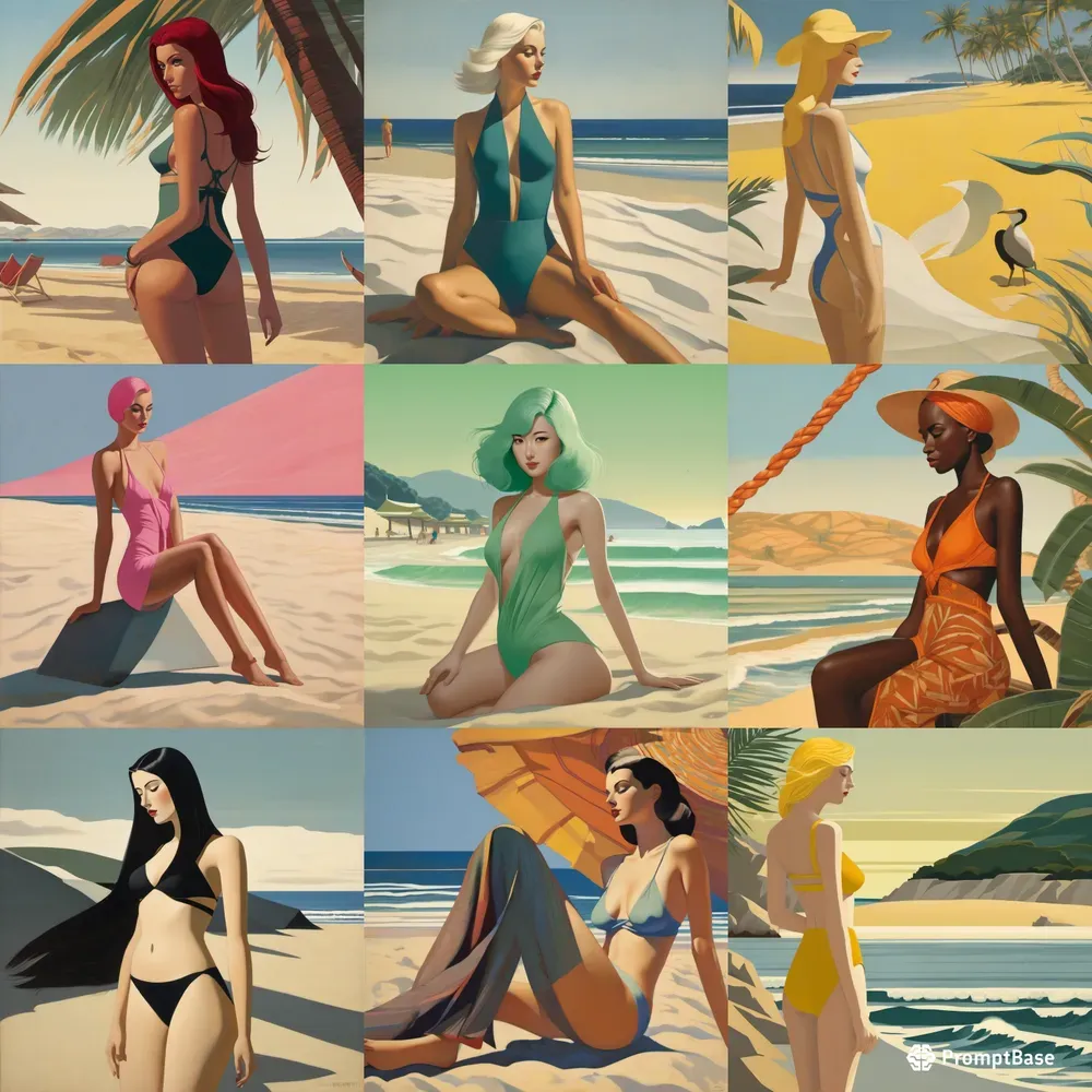 Innovative Artistic Bikini Girls