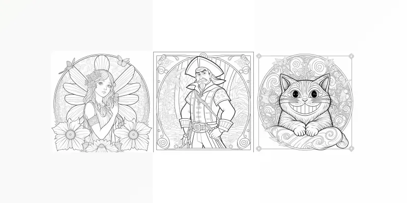 Childrens Storybook Coloring Pages generated by undefined