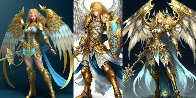 Angelic Armored Warriors generated by undefined