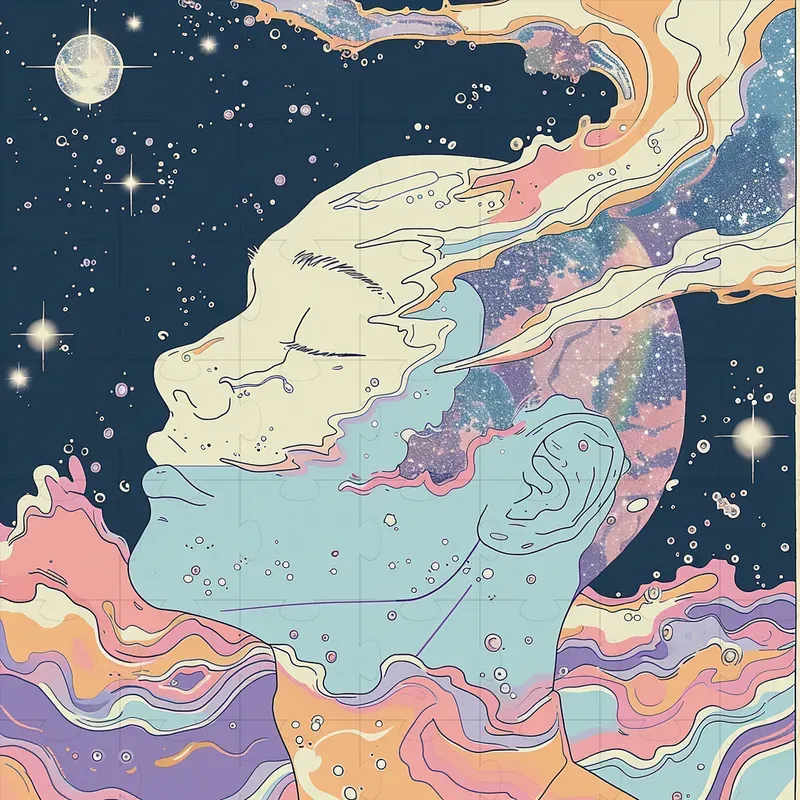 Cosmic Dreamfusion Illustrations