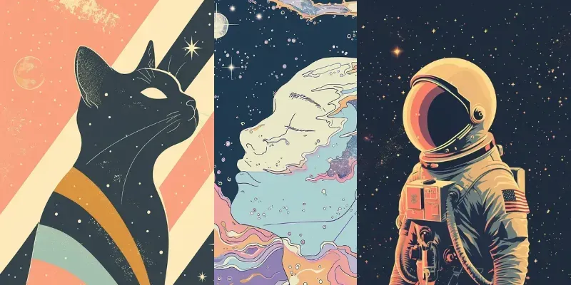 Cosmic Dreamfusion Illustrations generated by undefined