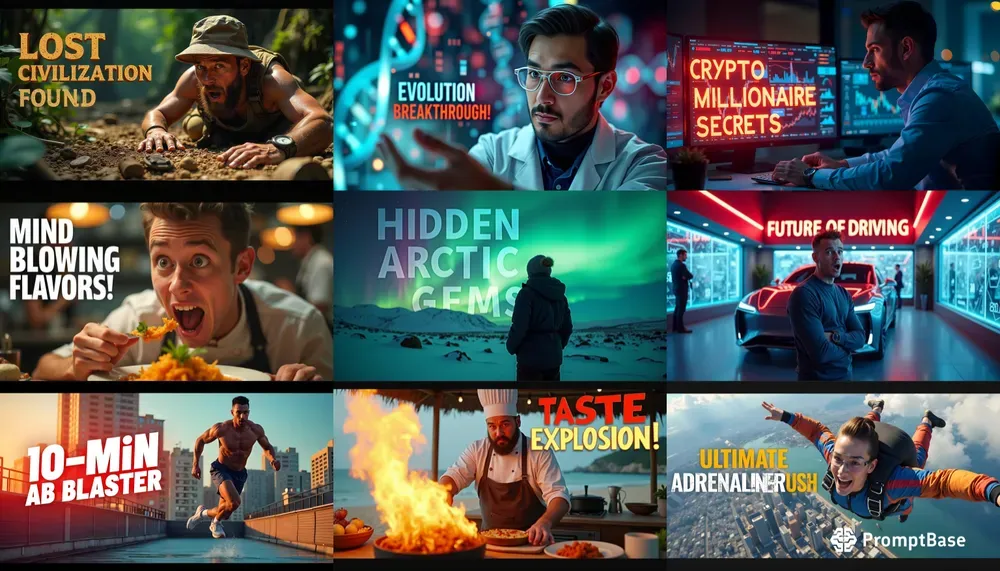 Trendy YouTube Thumbnails