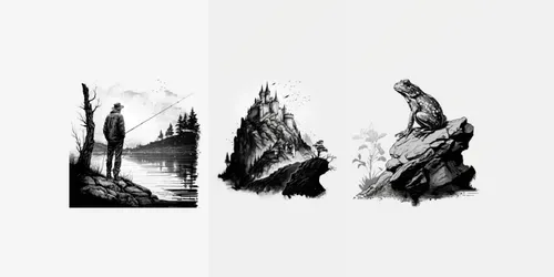 Engraving Illustrations generated by midjourney