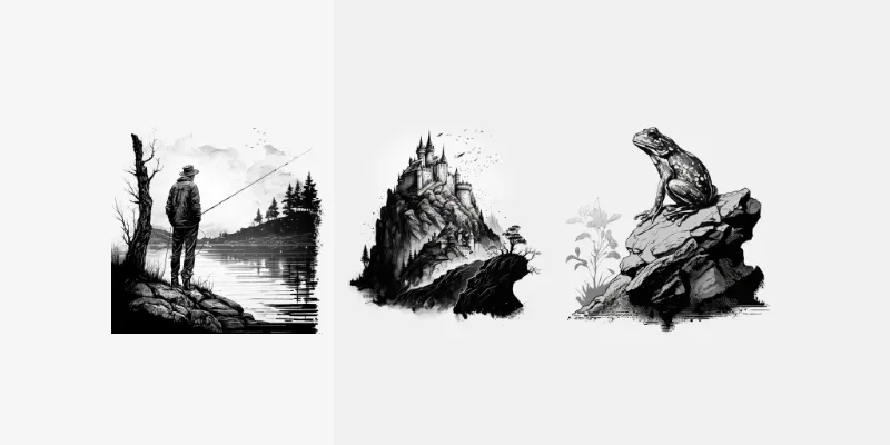 Engraving Illustrations generated by undefined
