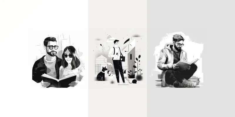 Black And White Whiteboard Style generated by undefined