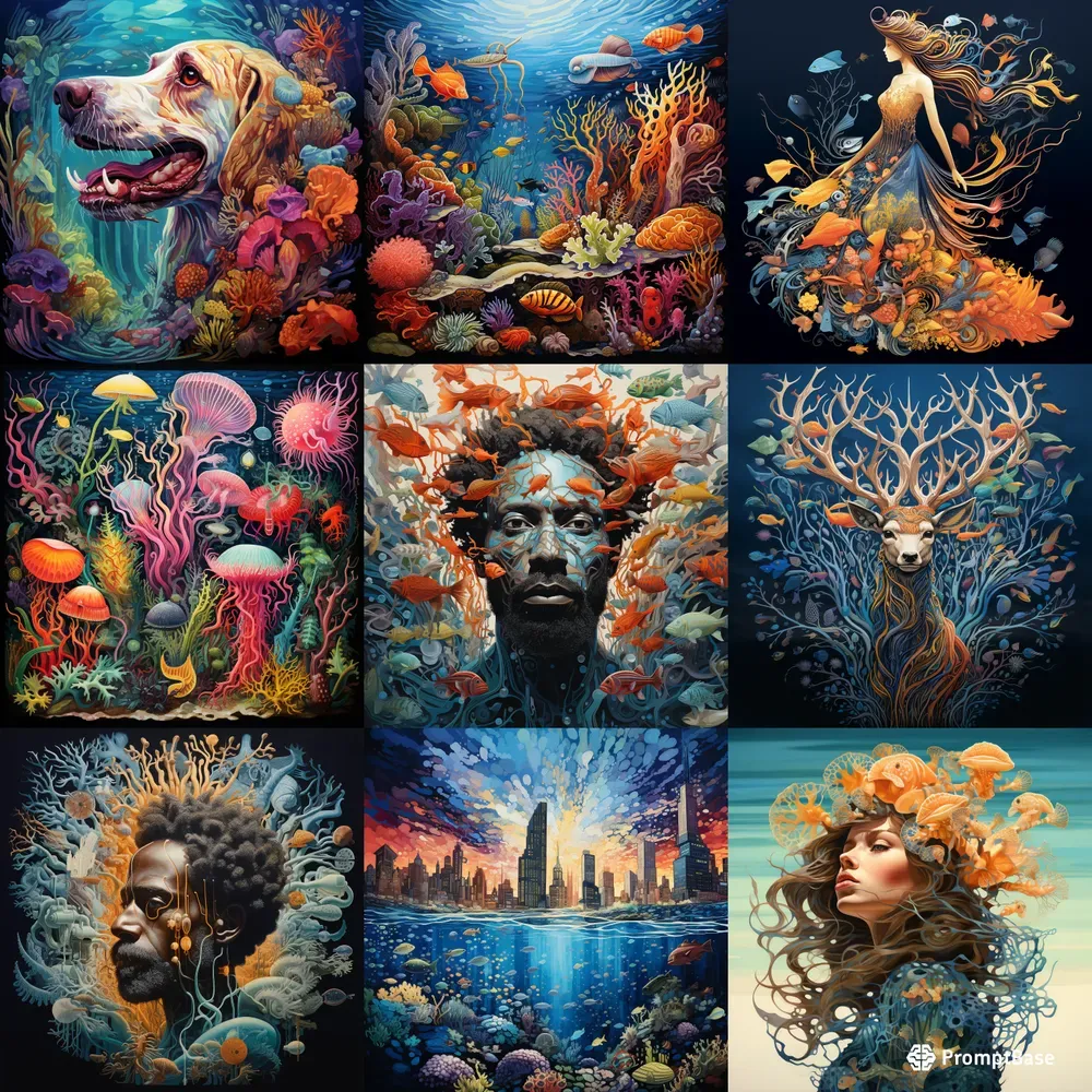 Tover And Haeckel Art Fusions