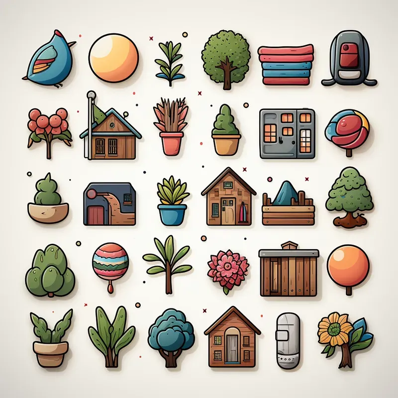 Harmonious Icon Illustrations Uxuis