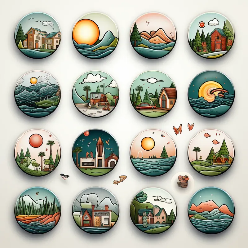 Harmonious Icon Illustrations Uxuis