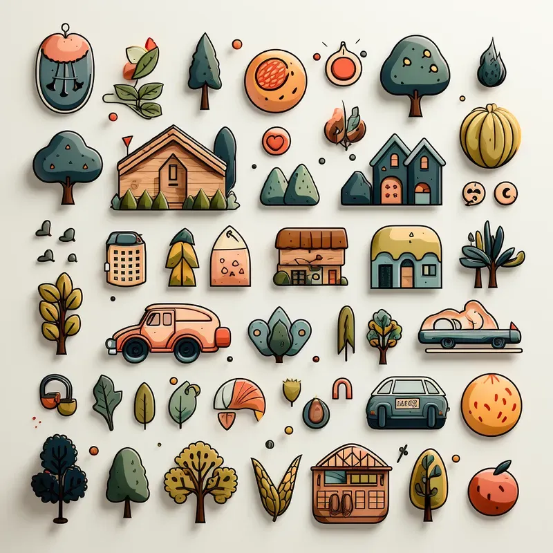 Harmonious Icon Illustrations Uxuis